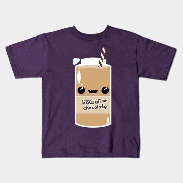 Kawaii Chocolate Kids T-Shirt by itsdanielle91